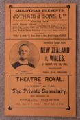 Reprint of a 1905 Wales v New Zealand 'Pirate' Programme: It seems to have been established that,