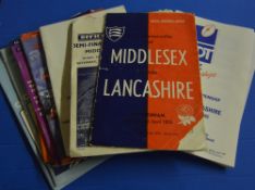 8x County Championship Finals and Semi-final rugby programmes 1955 to 1997; Middlesex v Lancashire