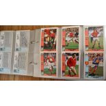 Rugby Trade Card Collection, much autographed: Magnificent packed album of Rugby Trade Cards, all in
