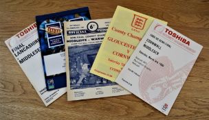 English County Championship Rugby Programmes (5): Middlesex v Warwickshire (Semi-final, Twickenham),