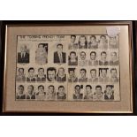 1961 France tour to NZ/Australia Framed & Glazed signed photo article: Taken from a magazine, the