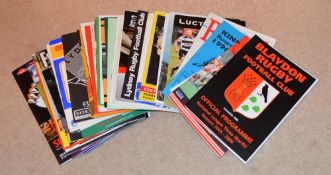 English local club Rugby Programmes (c.40): Seemingly from a 'one from each English Club' collector,