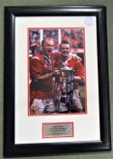 2005 Martyn Williams Signed Wales Grand Slam Ltd Edition Photo,: Celebrations with the trophy on the