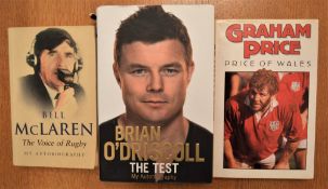 Rugby Books (3): Brian O'Driscoll, The Test; Bill McLaren, The Voice of Rugby; and Graham Price,