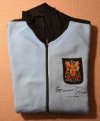 1970s Gareth Davies Cardiff RFC, Signed Used Rugby Tracksuit Top with Centenary Badge: In good