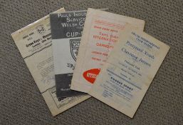 Collection of Monmouthshire/Gwent Rugby Programmes, some signed (4): Scarce, Cross Keys v