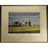 1993 England Rugby Ltd Edition Signed Print 'The Power & The Glory': victorious England v New