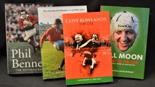 Wales Half Backs Signed Rugby Book Selection, (4): The signed stories of Barry John, Phil Bennett,