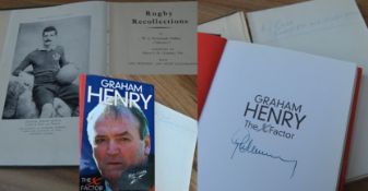 2x Rugby Books signed: Fascinating volumes 50 years apart with Welsh and wider interest: the 2nd,