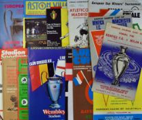 Collection of big match football programmes to include European Finals 1963 Benfica v AC Milan, 1968
