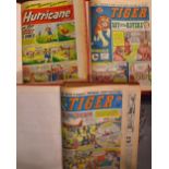 Tiger comics featuring Roy of the Rovers January - December 1963 in 2 red bound volumes), Tiger