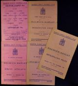 1946/1947 Dulwich Hamlet home match programmes v Metroplitan Police, Leyton (FAA Cup), Grays