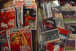 Collection of Manchester Utd home match programmes to include 1960's (25), 1970's (79), 1980's (96),