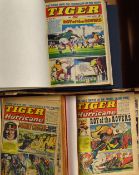 Tiger/Hurricane comics featuring Roy of the Rovers January-December 1968 (in 2 red bound volumes)