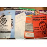 Collection of friendlies and testimonial football programmes from the late 1950's onwards, excellent