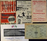 Selection of 1940's football programmes to include 1945/1946 Millwall v Southampton, 1946/1947