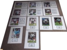 Selection of 12x Signed Tottenham Hotspur Football Displays includes ex-players Dean Richards,