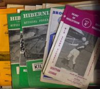Collection of Scottish club match programmes mainly 1960's with 1970's - good variation in clubs/