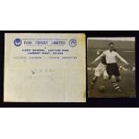 Tom Finney Signed Letterhead signed by Finney and with 'Tom Finney Limited Electrical Engineers