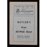 1937/1938 Shrewsbury Town v Bradford Park Avenue, Midland league match programme Xmas Day 1937.