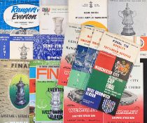 Selection of big match programmes to include FA cup finals 1960 x 2, 1963 x 3, 1968, 1969, 1972,