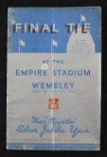 1935 FA Cup Final match programme Sheffield Wednesday v West Bromwich Albion 27 April 1935 at
