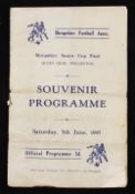 1947 Shropshire Senior Cup Final Wellington Town v Shrewsbury Town at Bucks Head 7 June 1947 match