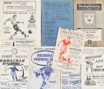 Selection of Gateshead away match programmes to include 1953/1954 Wrexham, Workington 1955/1956