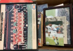 Mixed selection of football Ephemera to include newspaper cuttings, photographs, fan cards, together
