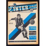 1967 European Cup Final Inter Milan v Celtic official club magazine produced by Inter Milan May 1967