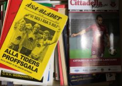 Collection of European and Worldwide football programmes - all foreign clubs with a good selection