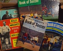 Collection of Billy Wright's Book of Soccer with complete run from no. 1 to no. 14 has dust wrappers