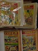 Tiger comics featuring Roy of the Rovers January - December 1965 (in 2 lever arch files), Tiger