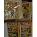 Tiger comics featuring Roy of the Rovers January - December 1965 (in 2 lever arch files), Tiger