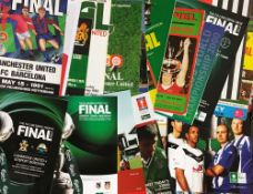 Collection of different cup finals from 1960's onwards to include European, FA Cup, League Cup