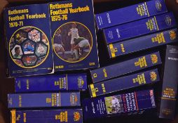 Collection of Rothmans Football Year books from 1970/1971 (No. 1) to 1979/1980, 1981/1982 to 1984/