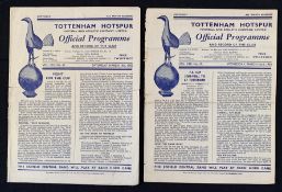 FA Cup semi-final 1949/1950 Chelsea v Arsenal football programme 18 March plus replay match