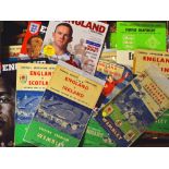 Large selection of England home and away match programmes from 1950's onwards - Argentina 1951, Rest