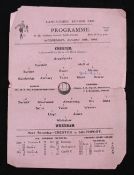 Scarce 1945/1946 War Time Lancashire Senior Cup Chester v Wrexham match programme 29 August 1945
