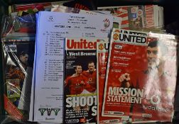 Large collection of Football programmes covering many aspects from Non League to Manchester Utd home