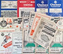 Selection of Mixed football programmes to include Fulham v Blackpool 1950/1951, v Plymouth Argyle,