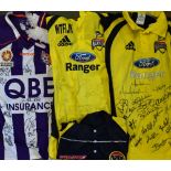 Wolverhampton Wanderers Australian tour of 2009 Signed Perth Glory team shirt (fully autographed