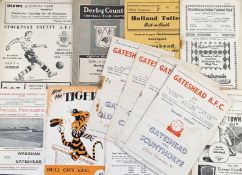 1956/1957 Gateshead match programmes to include homes Wrexham, Carlisle Utd, Oldham Athletic,