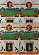 Collection of Wolverhampton Wanderers 1949/1950 home match programmes to include Newcastle Utd,