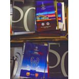 European Cup Finals, modern issues football programmes, duplication noted (85 programmes in 2