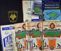 1956/1957 Wolverhampton Wanderers match programmes to include homes (23) including Swansea Town (