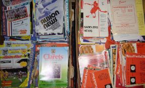 Mixed Selection of 1970s onwards Football Programmes including Midland Teams such as West Bromwich