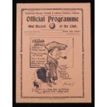 1937/1938 Tottenham Hotspur v Barnsley match programme 25 September 1937, Division 2, 4 pager.