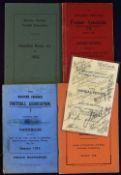 1907, 1913 and 1928 Western Province Football handbooks together with 1923 Amended rules, plus