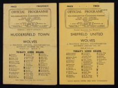 1946/1947 Wolverhampton Wanderers v Huddersfield Town, v Sheffield Town (FAC) match programmes, 4